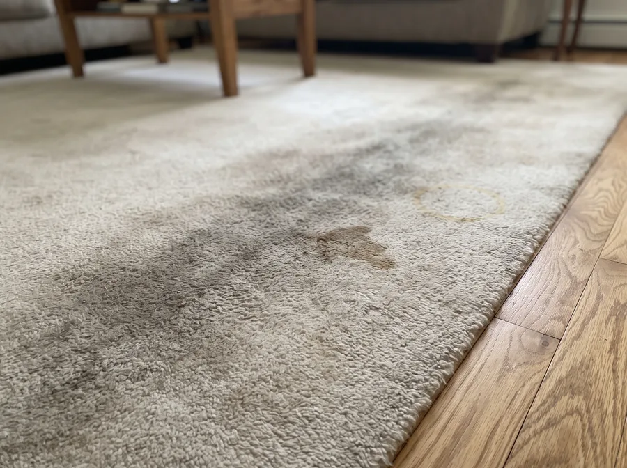 Alfombra 6 m² antes de la limpieza