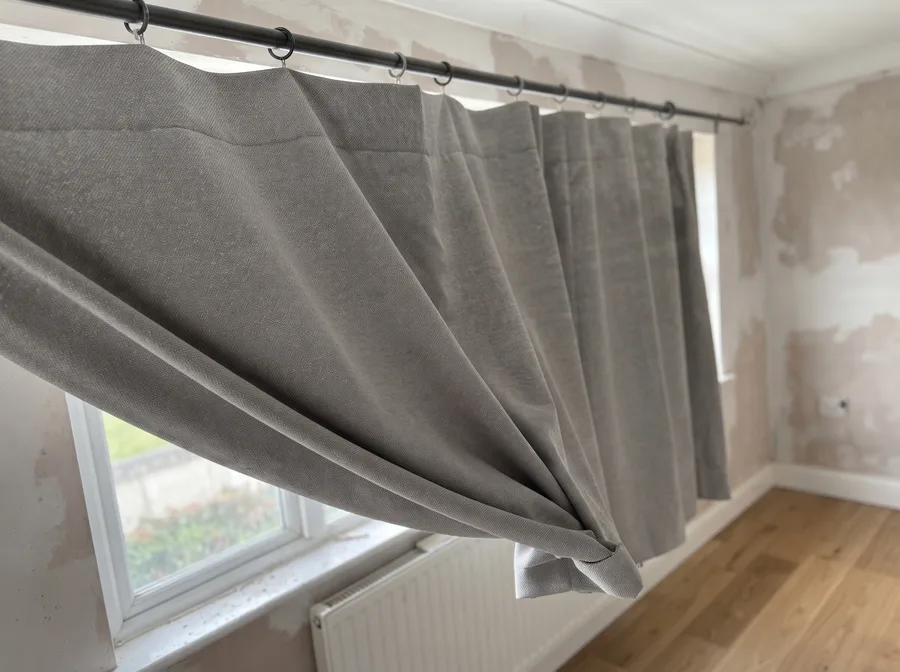 Cortinas · post-obra después de la higienización